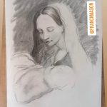 Dibujo sobre la natividad